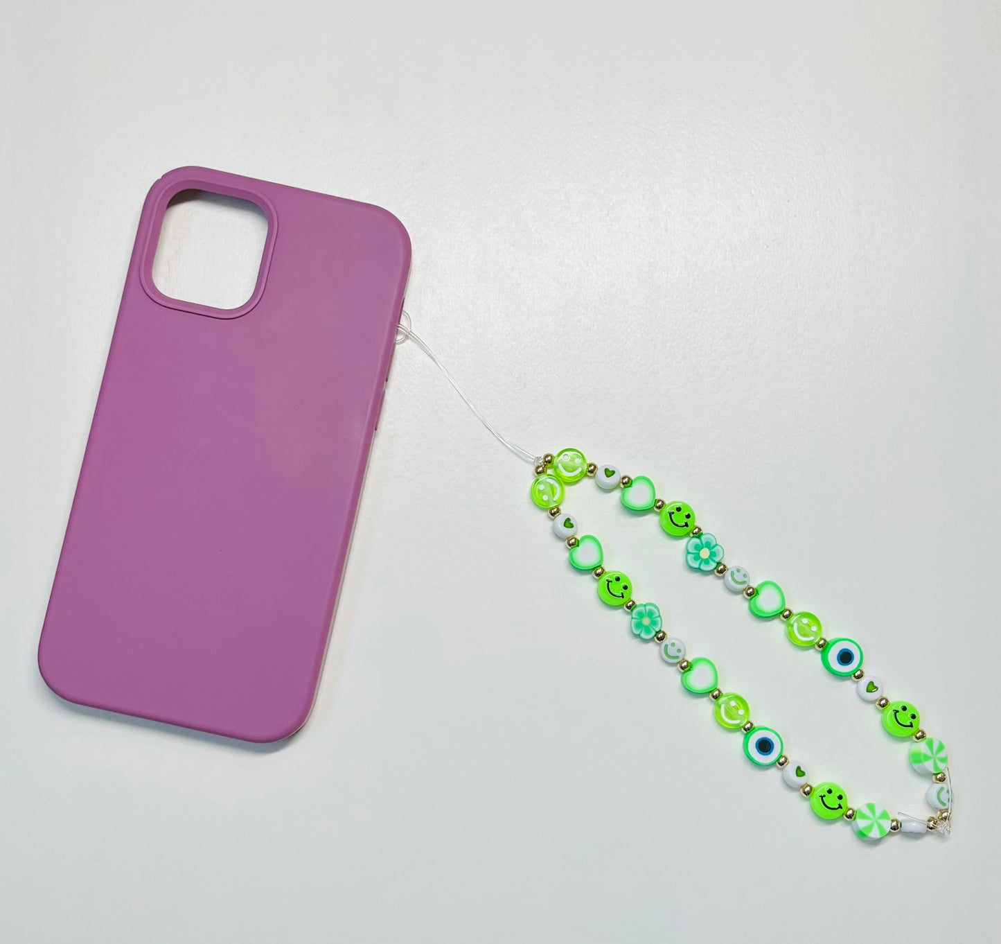 lucky green phone chain